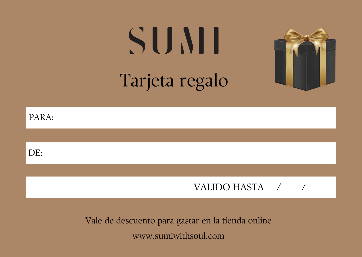 Tarjeta Regalo SUMI