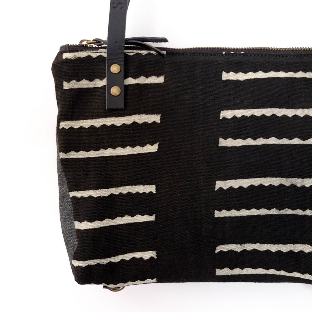 Mini Bolso Bogolan striped black