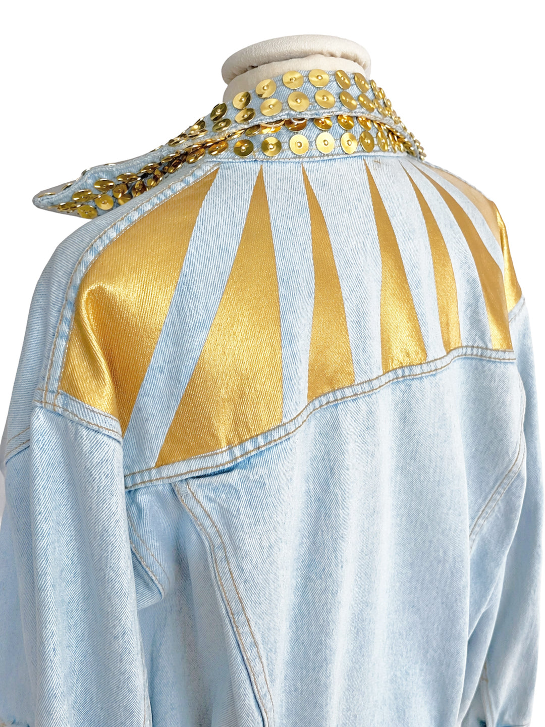 Chaqueta Denim Upcycled - Golden Circus