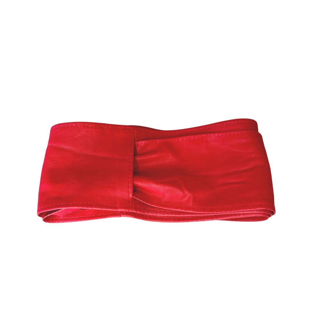 Cinturón piel rojo