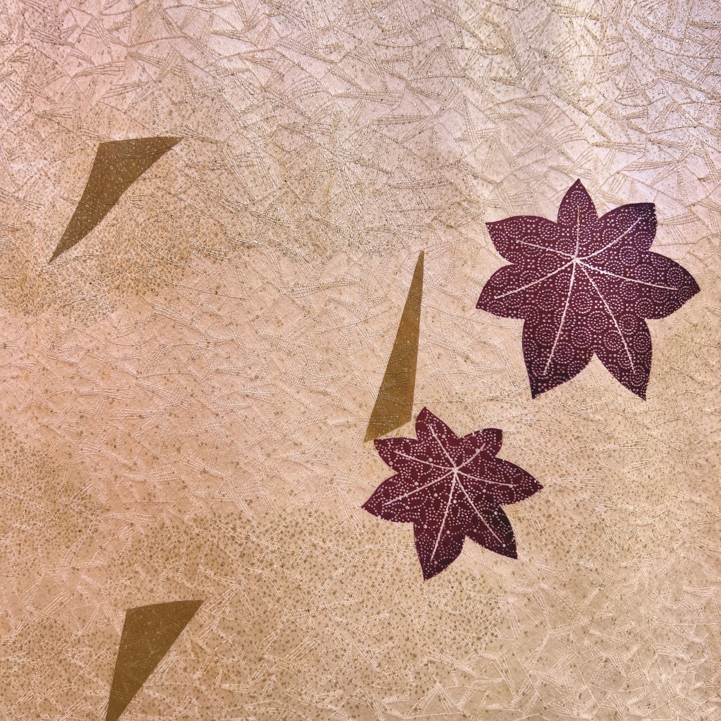 Momiji – Falda de seda hecha de kimono tradicional con hojas de arce