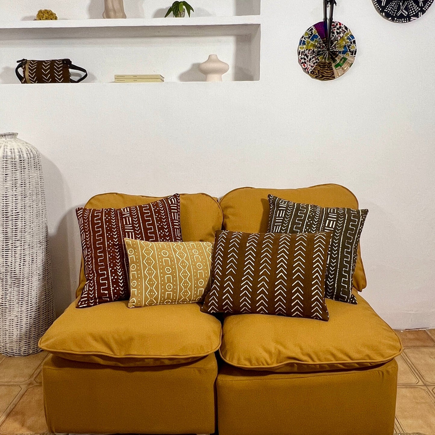Cojines Bogolan brown