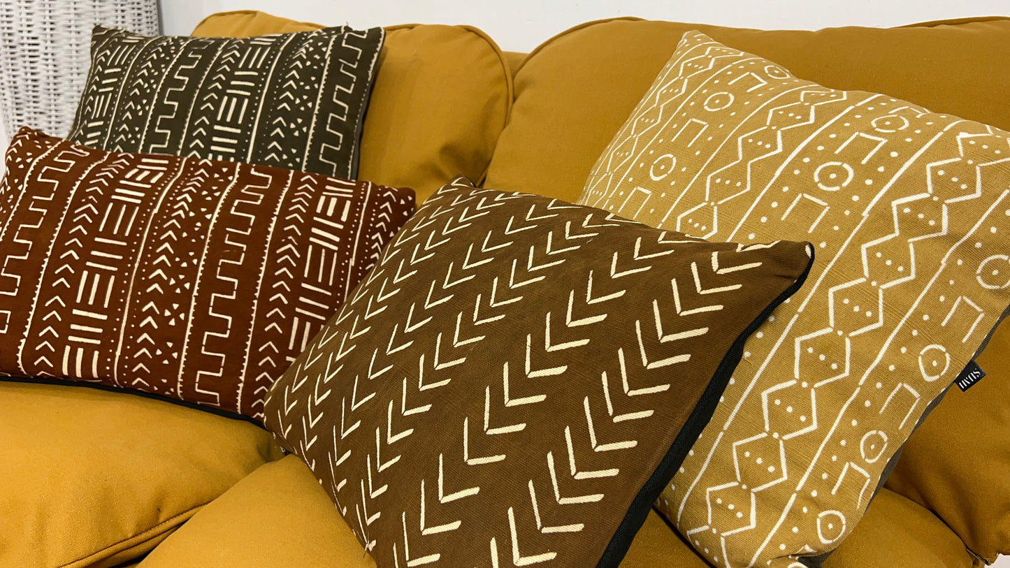 Cojines Bogolan brown