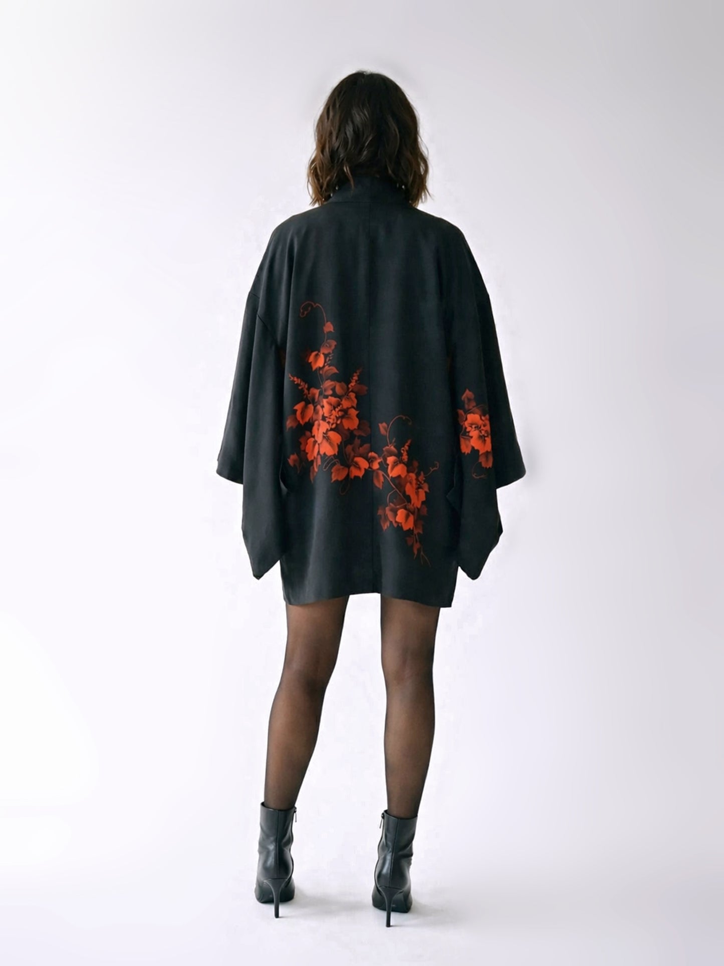 Kimono Jacket red flower