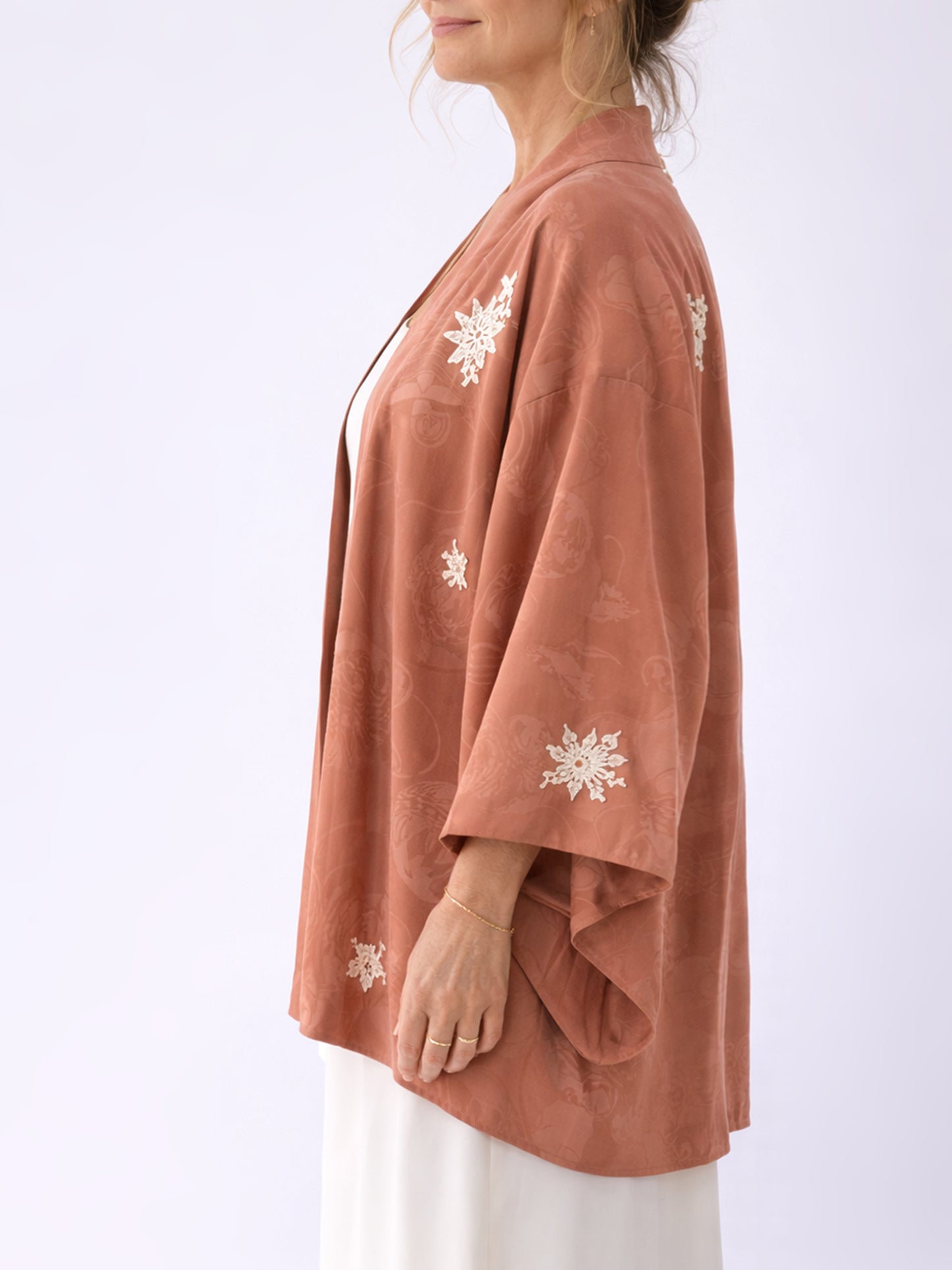 Kimono Jacket Floral Whispers