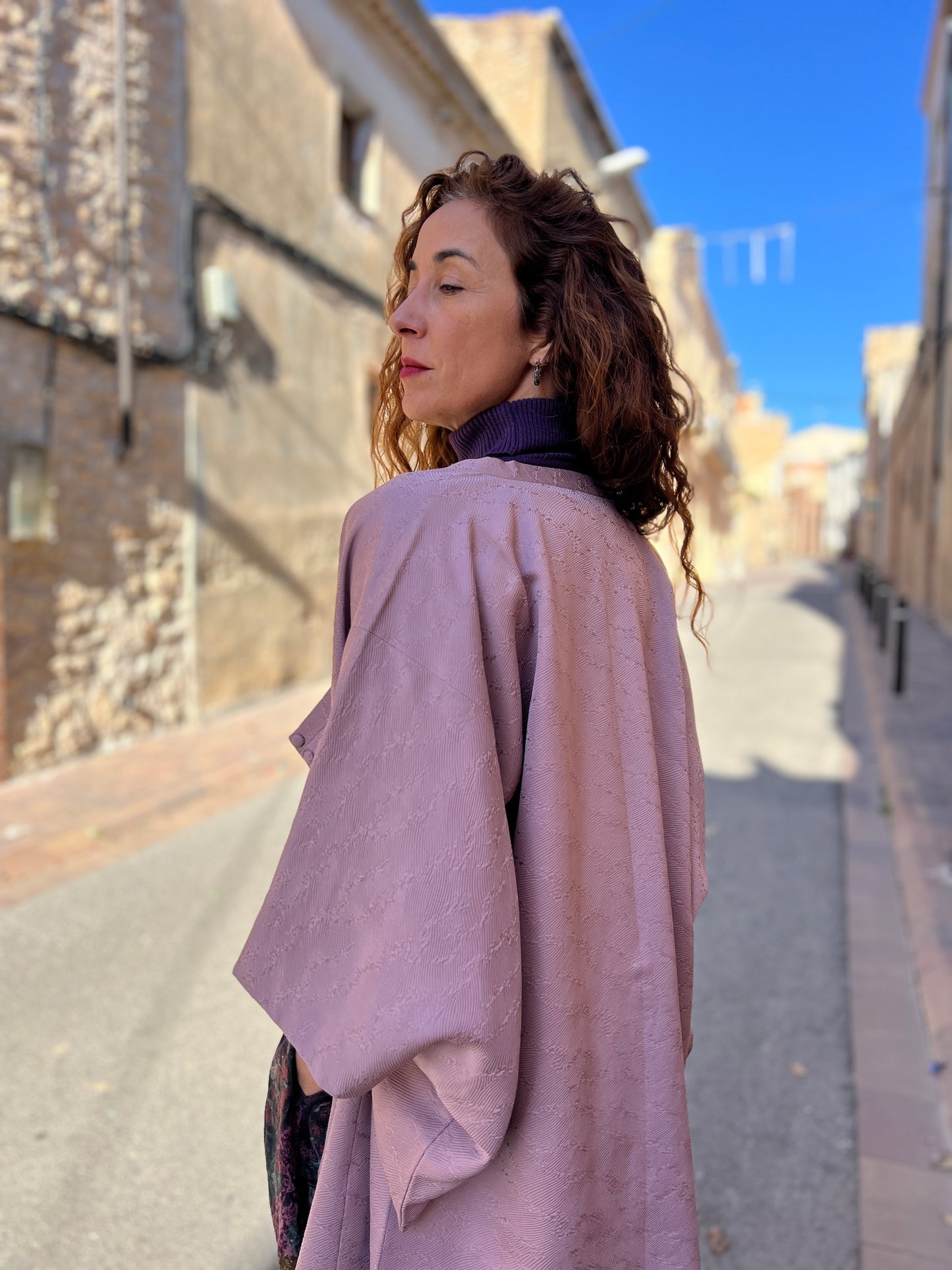 Kimono Jacket Essence Soft Plum