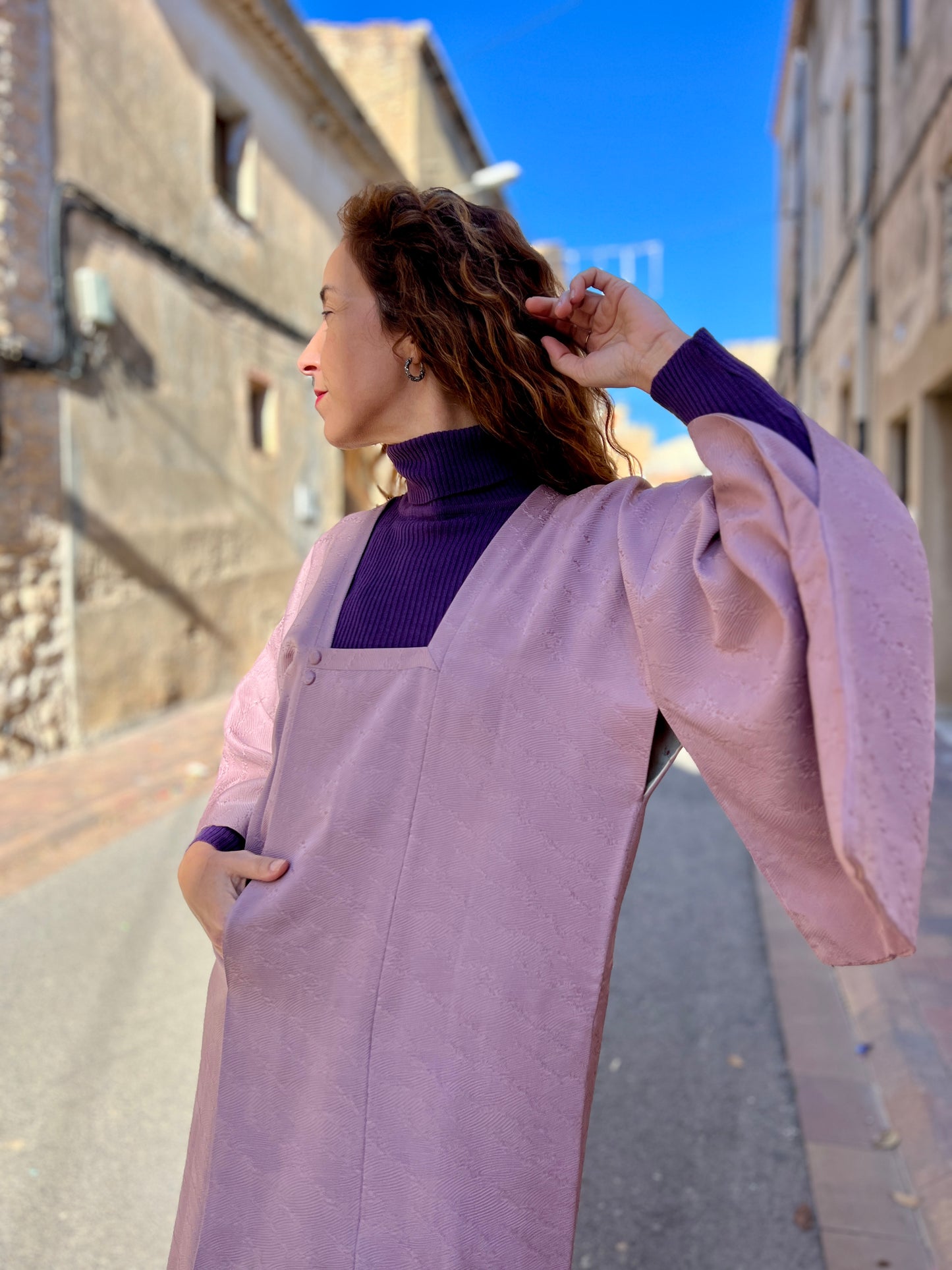 Kimono Jacket Essence Soft Plum