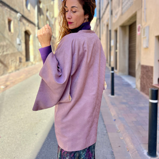 Kimono Jacket Essence Soft Plum