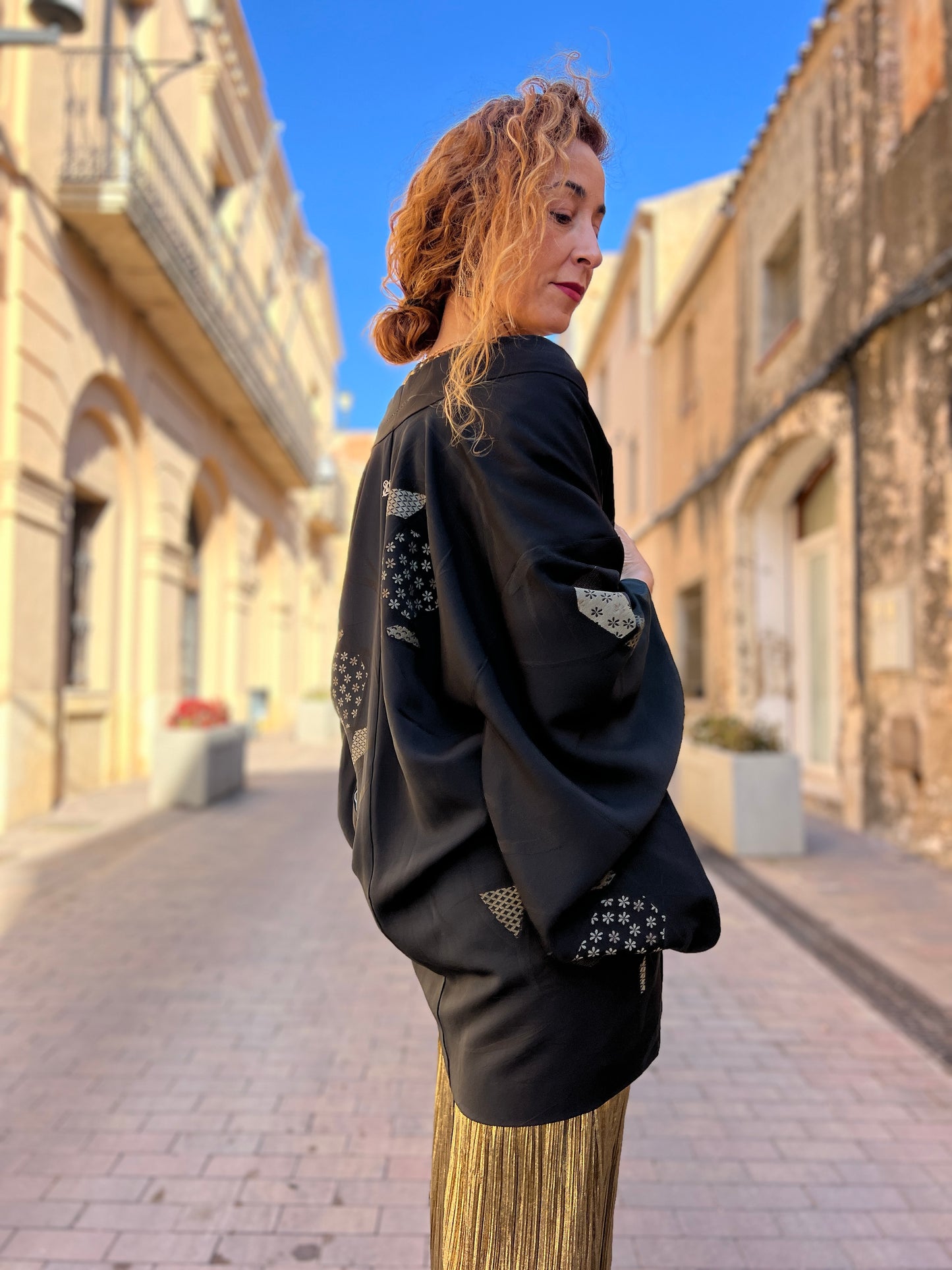 Kimono Jacket Golden Midnight