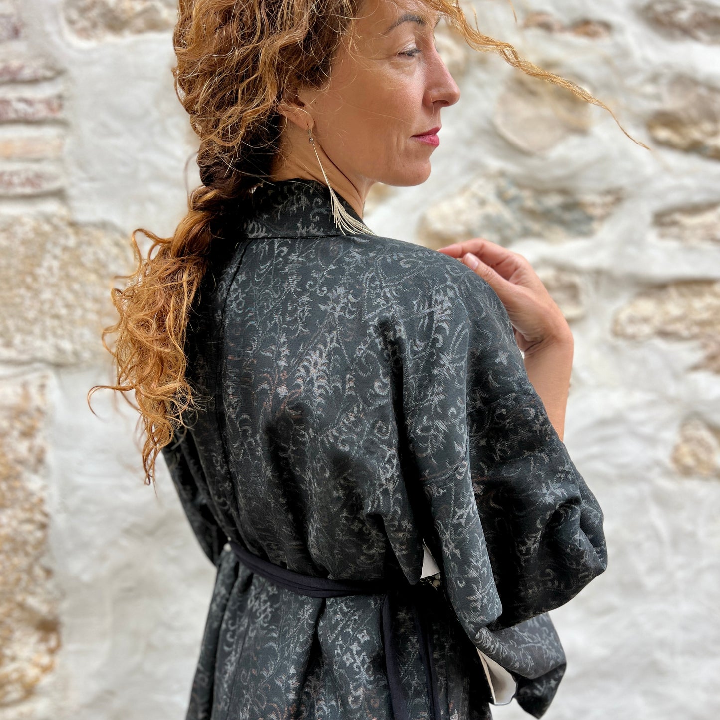 Kimono Coat Black Courage