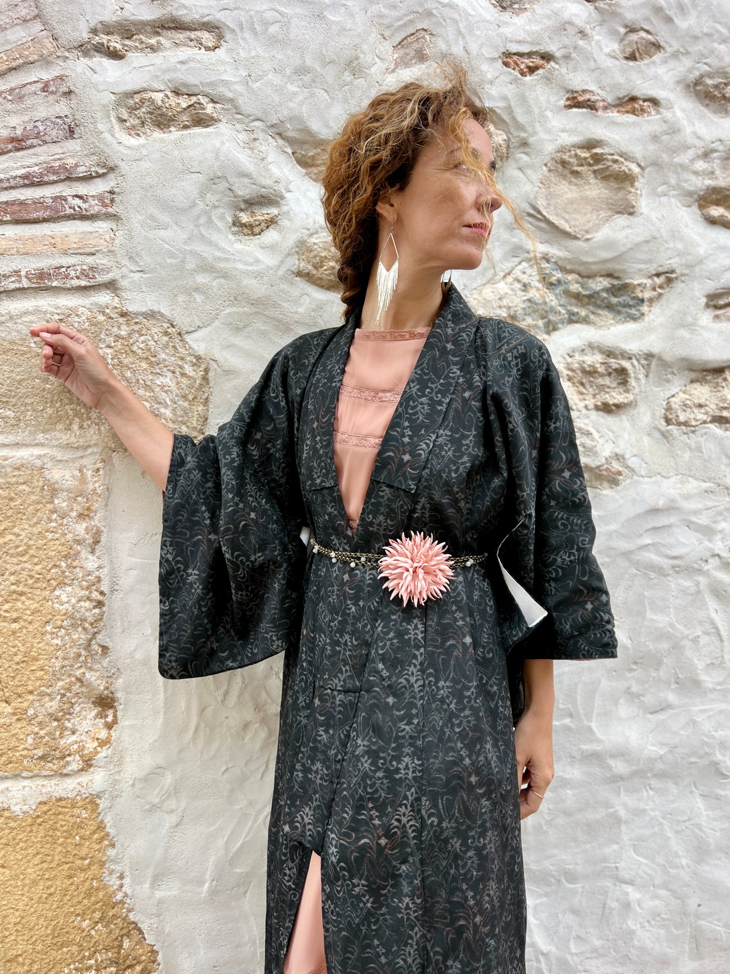 Kimono Coat Black Courage
