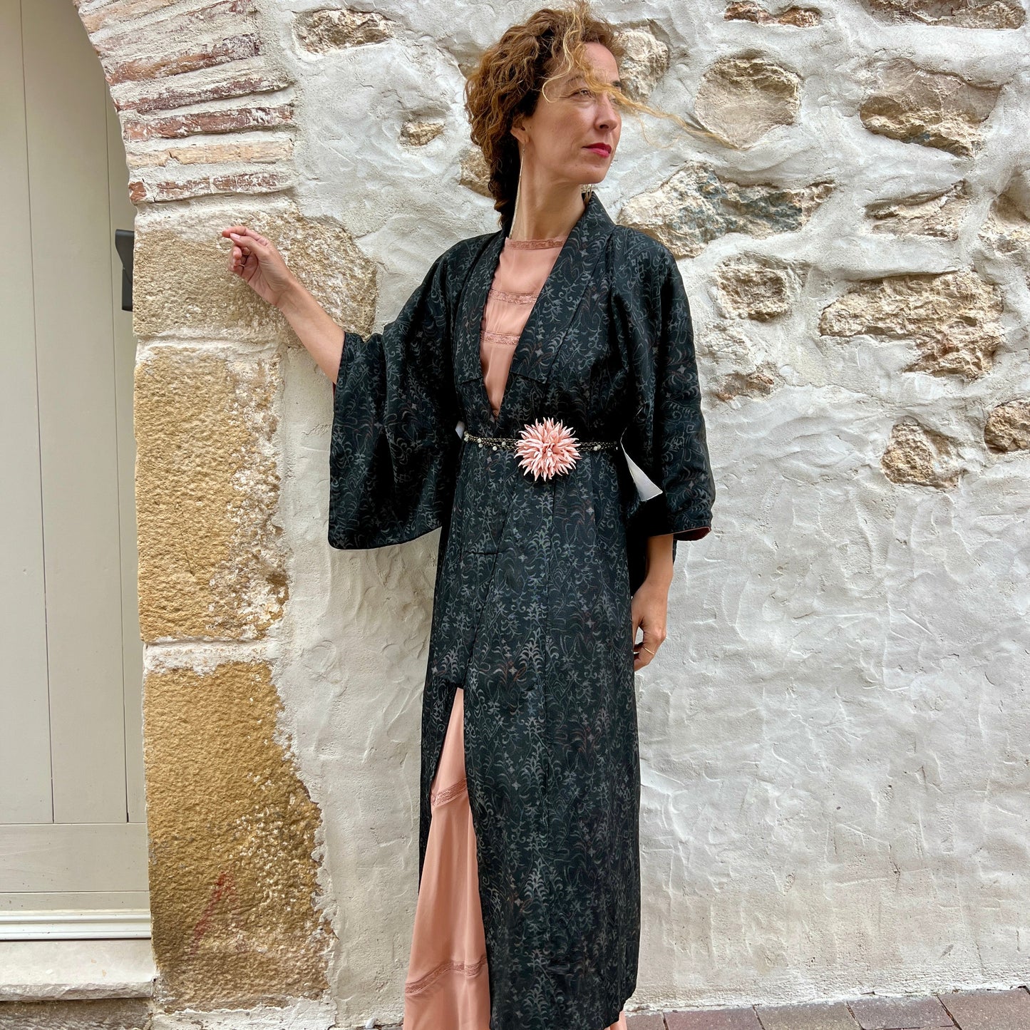 Kimono Coat Black Courage