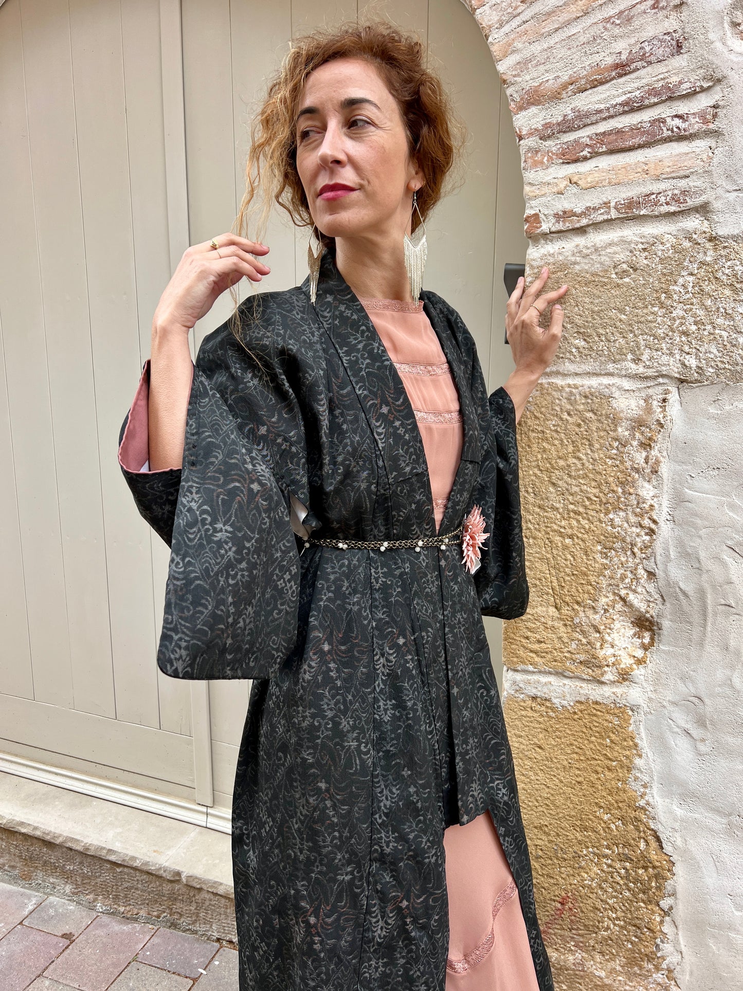 Kimono Coat Black Courage