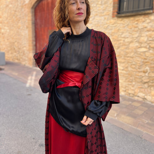 Kimono Coat Essence Scarlet elegance
