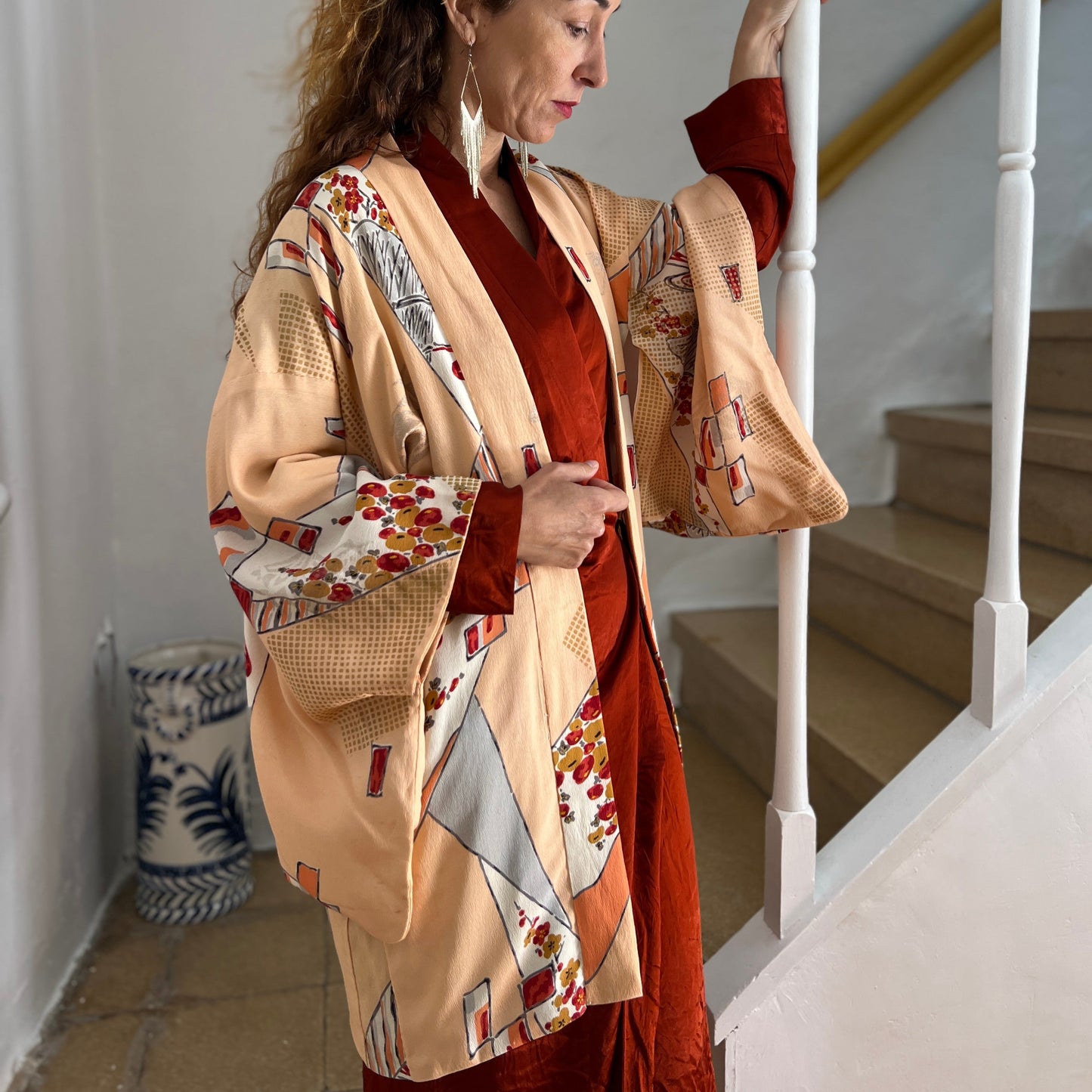 Kimono Jacket Peony Bloom