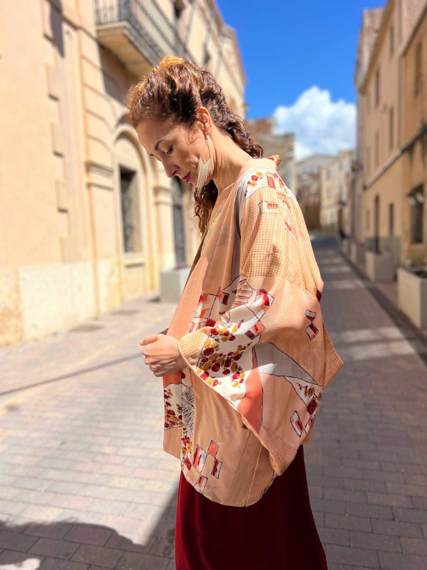 Kimono Jacket Peony Bloom