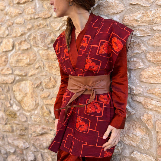 Kimono Jacket Essence Floral Ember