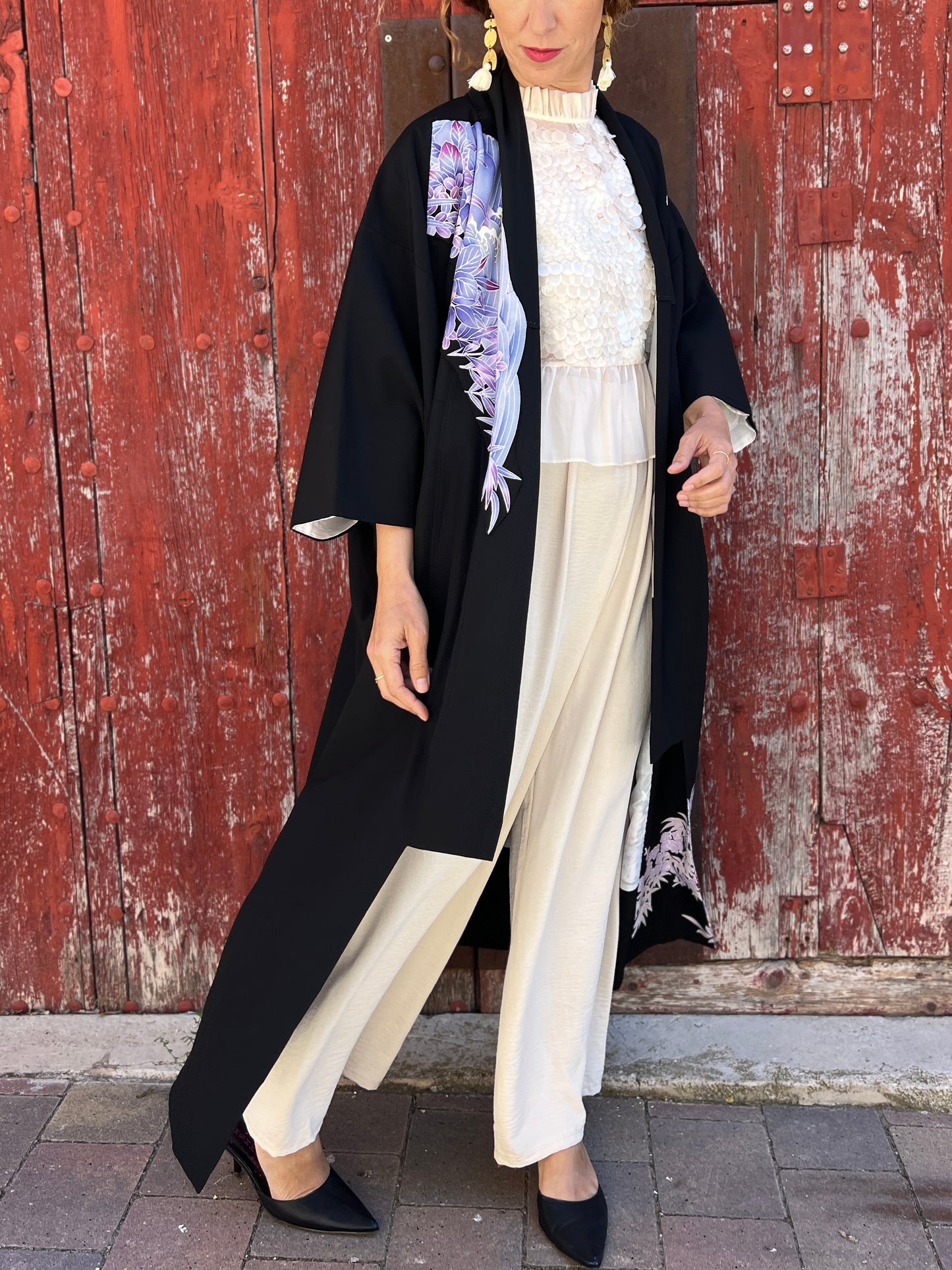 Kimono Coat Jade Night