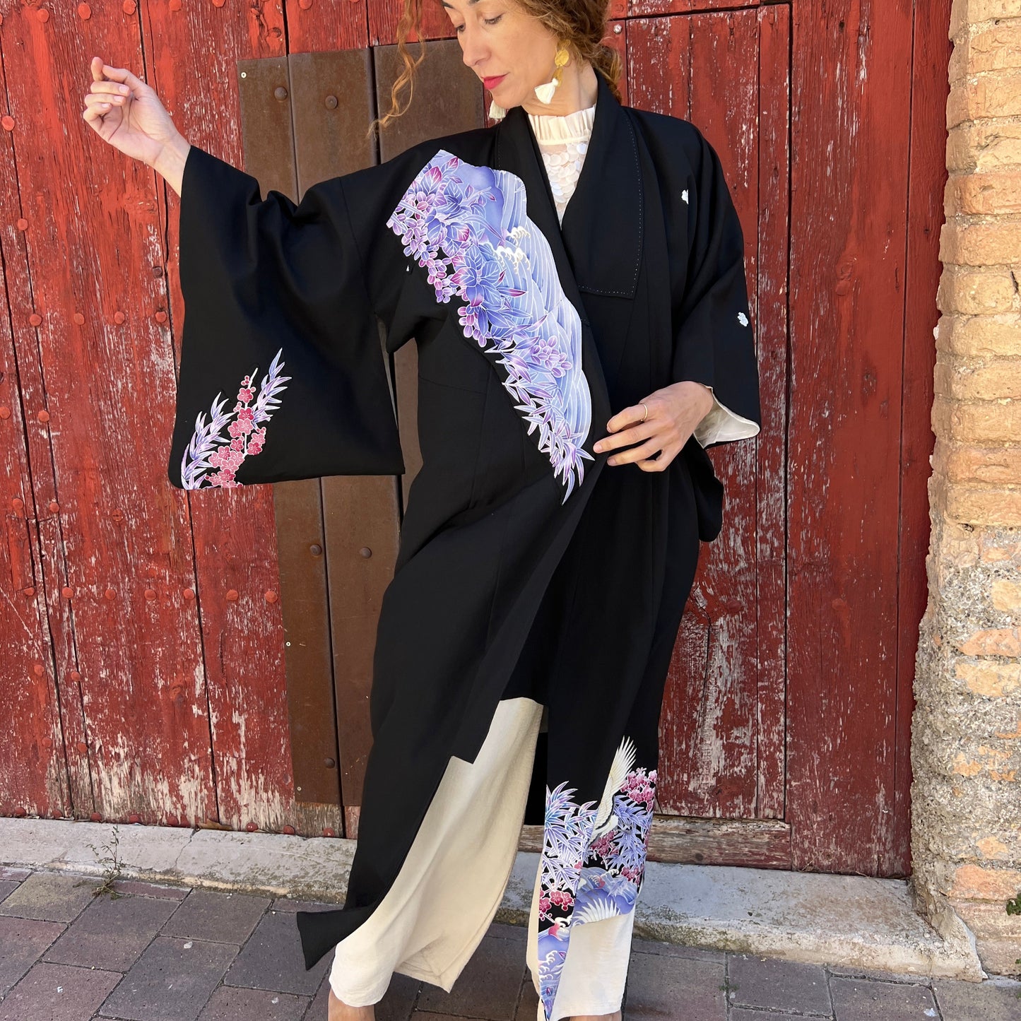 Kimono Coat Jade Night