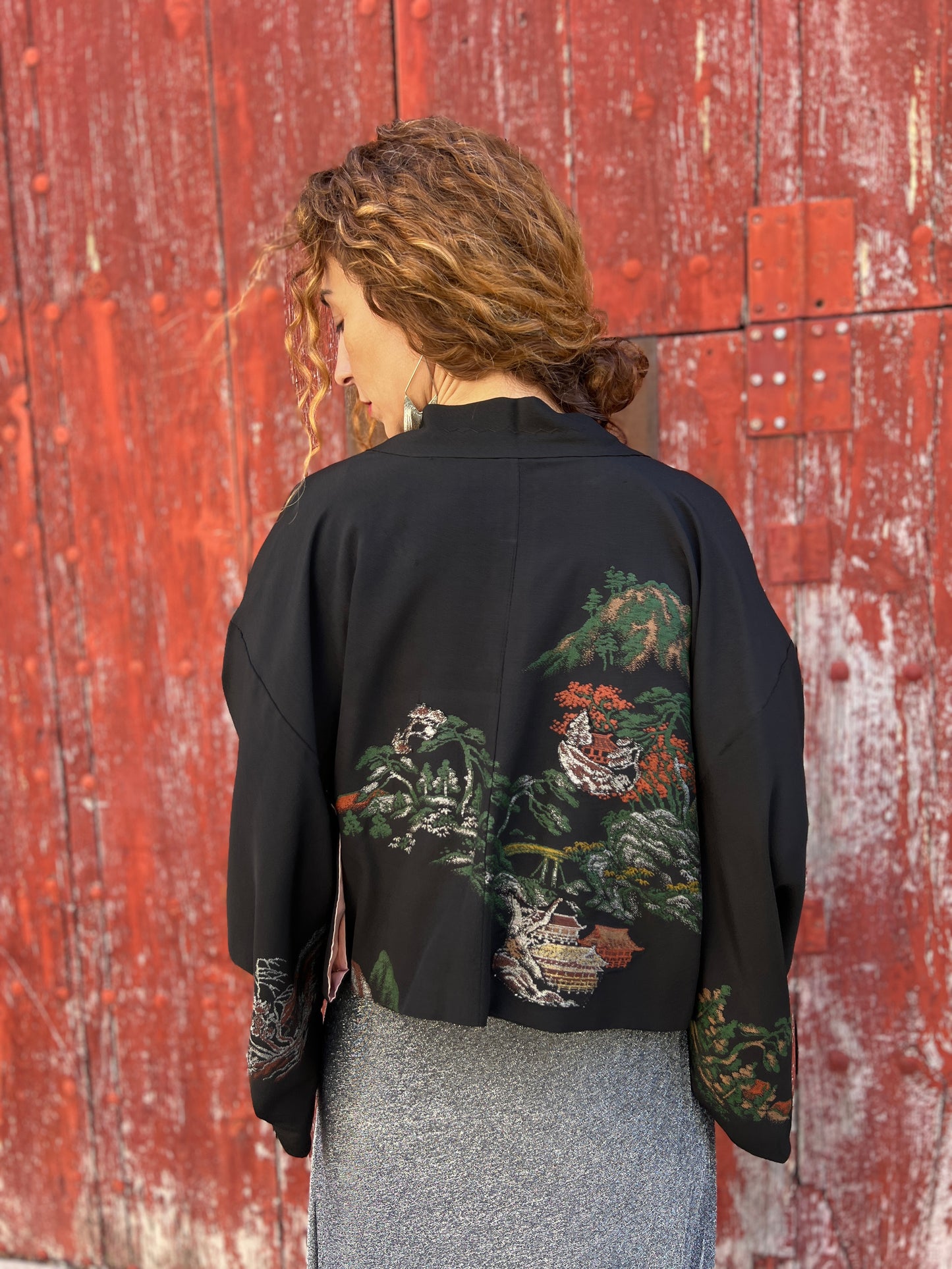 Kimono Jacket Black Perl