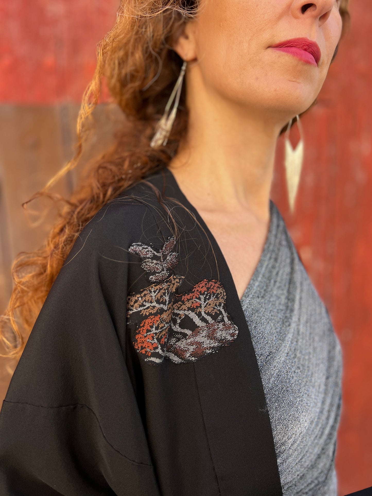 Kimono Jacket Black Perl