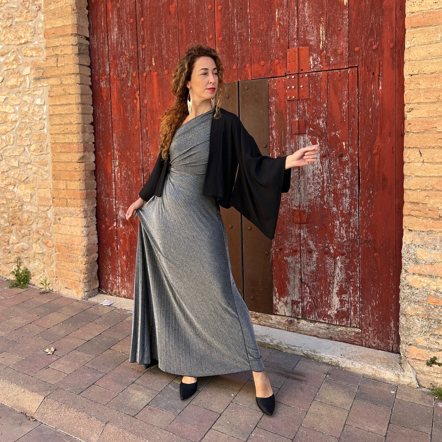Kimono Jacket Black Perl