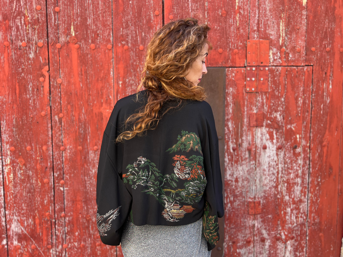Kimono Jacket Black Perl