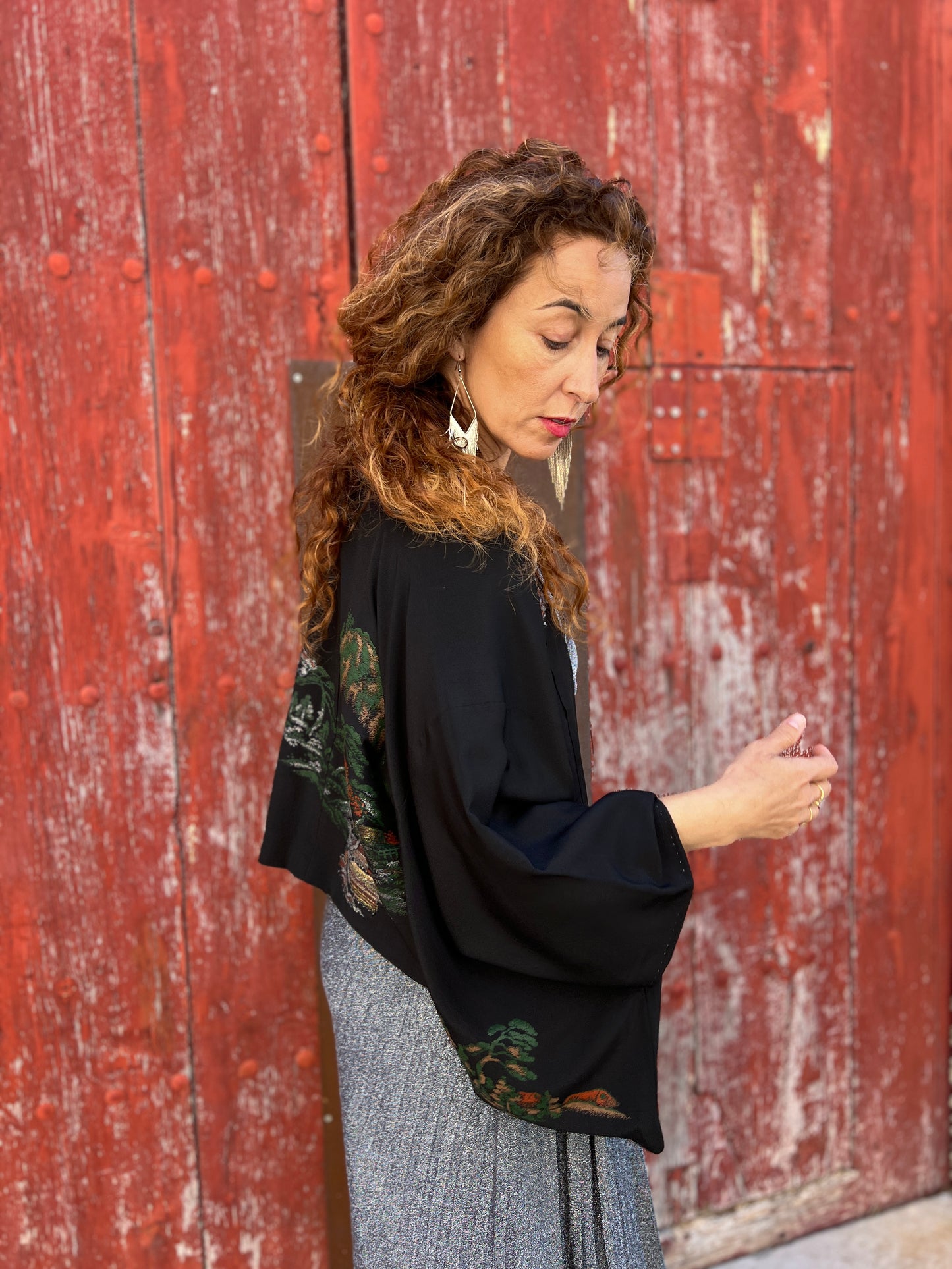 Kimono Jacket Black Perl