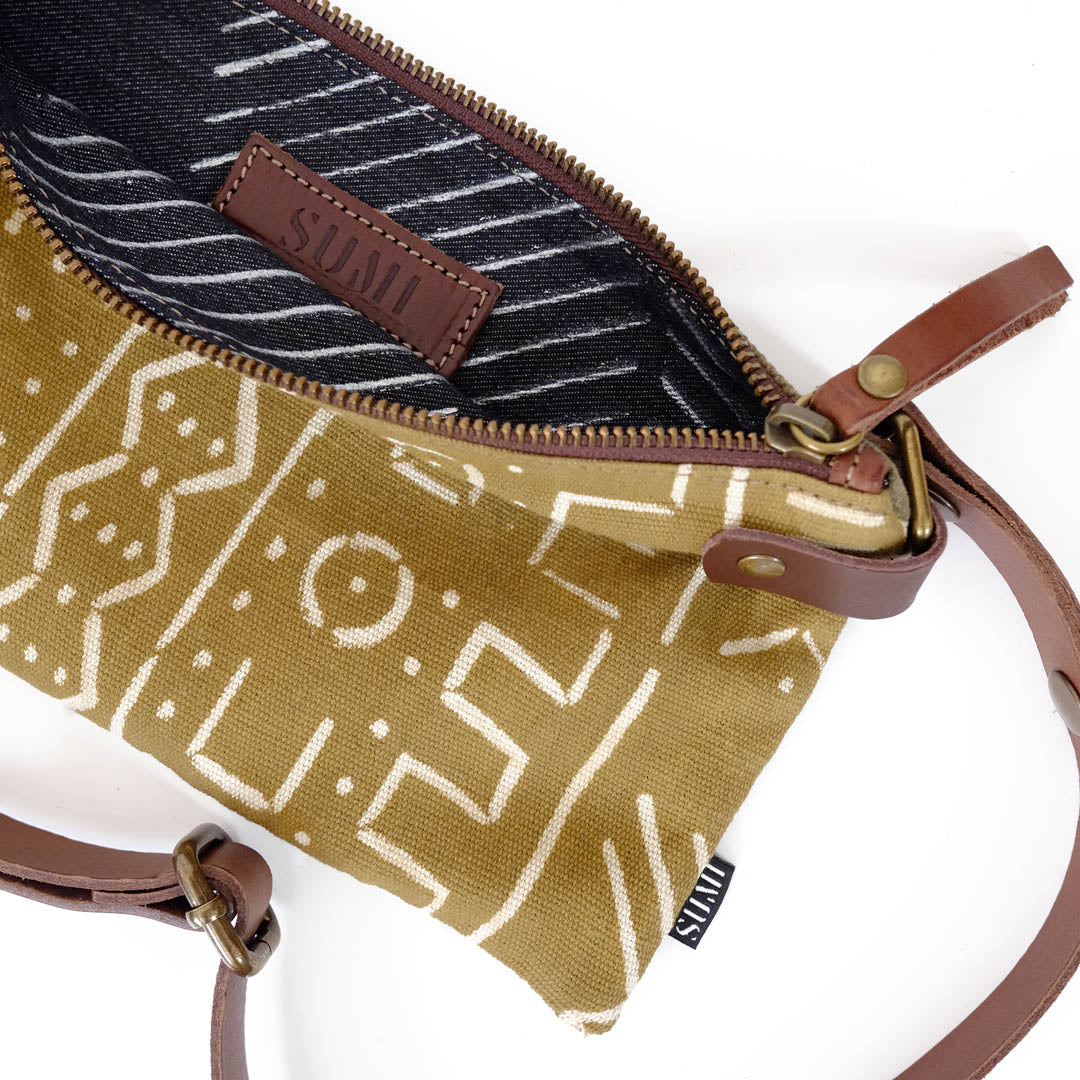 Bolso riñonera Bogolan green