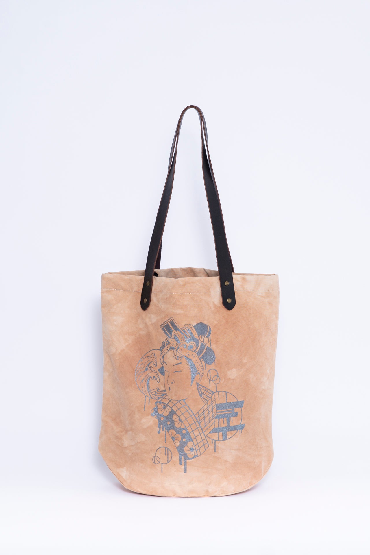 Tote bag Silver Geisha