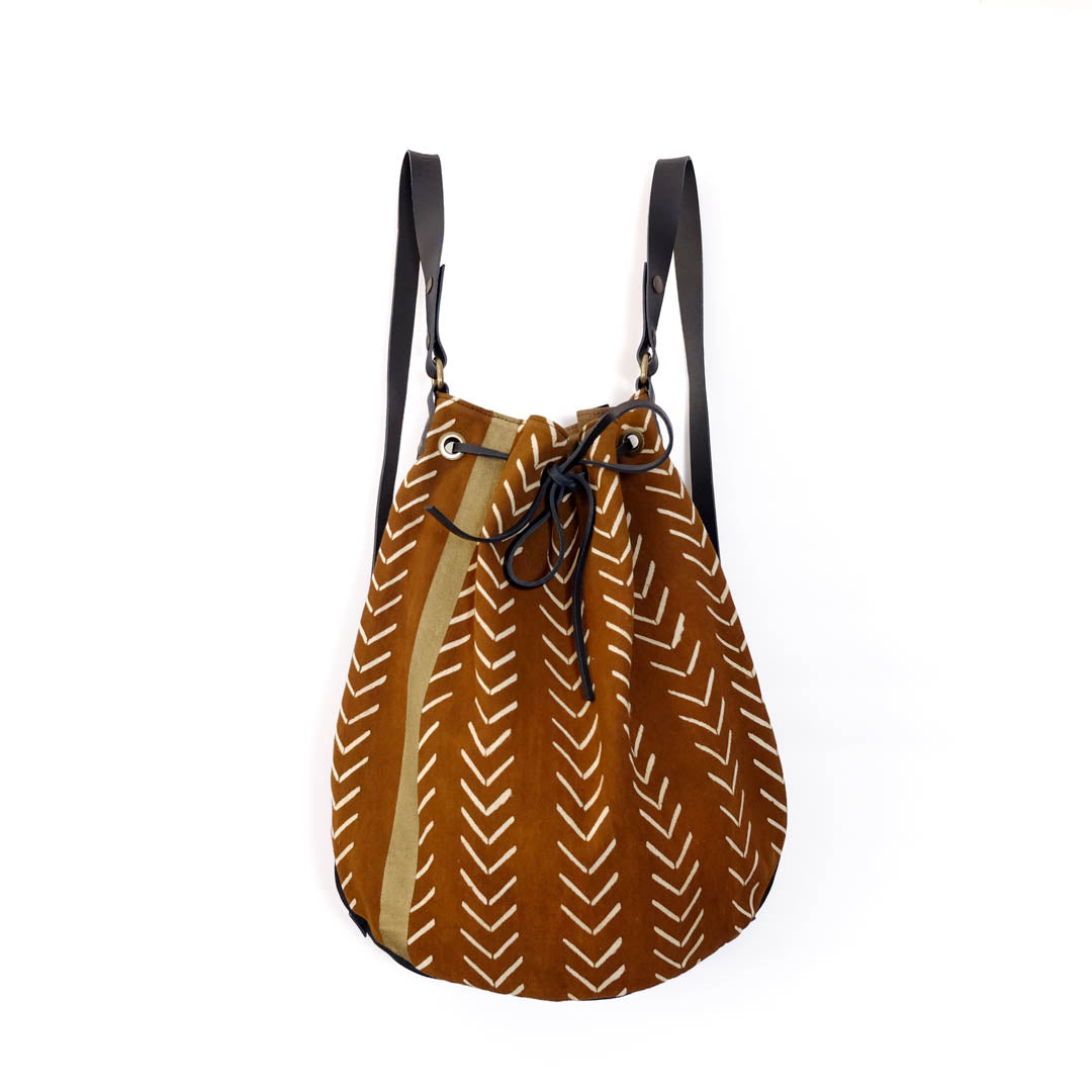 Bolso saco Bogolan brown