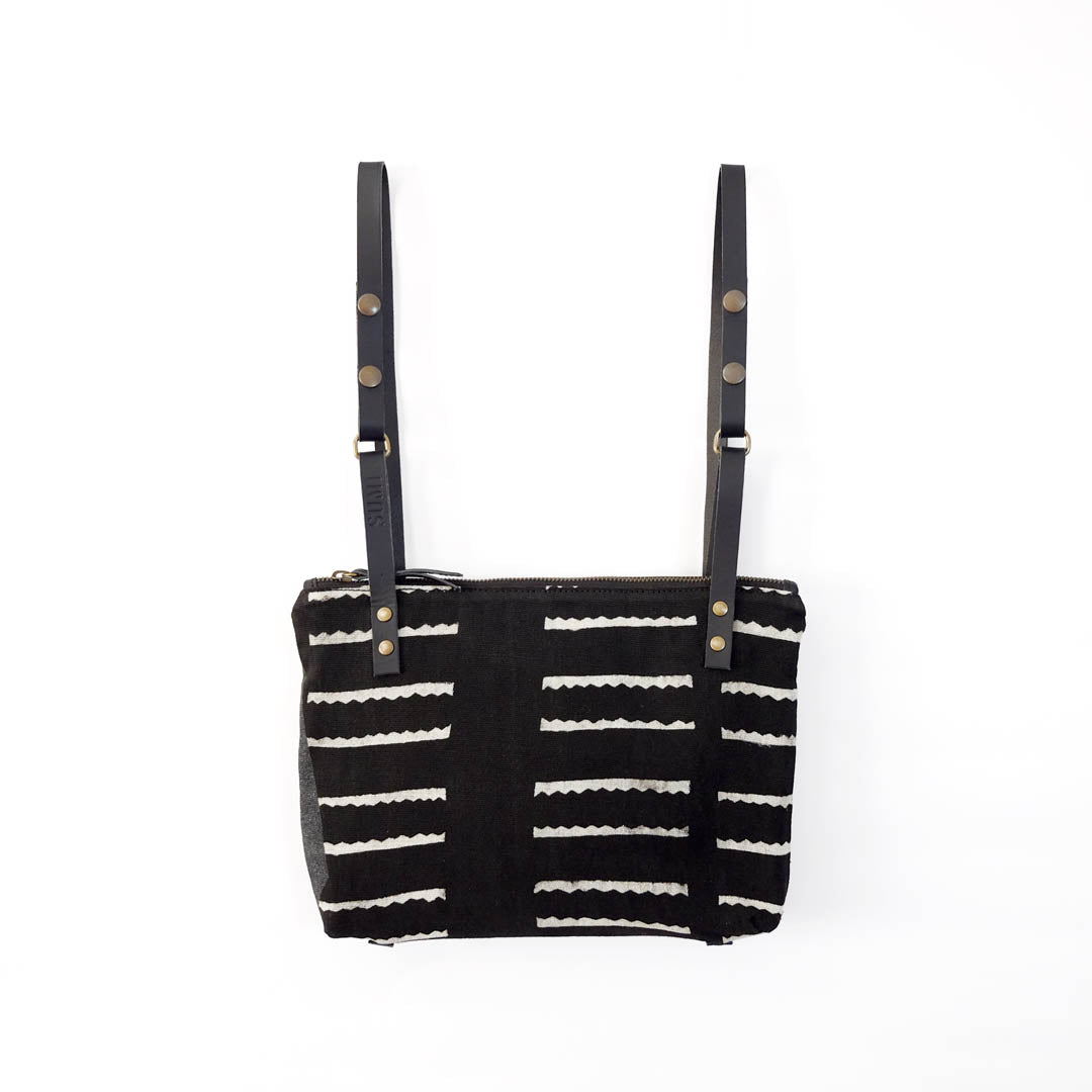 Mini Bolso Bogolan striped black