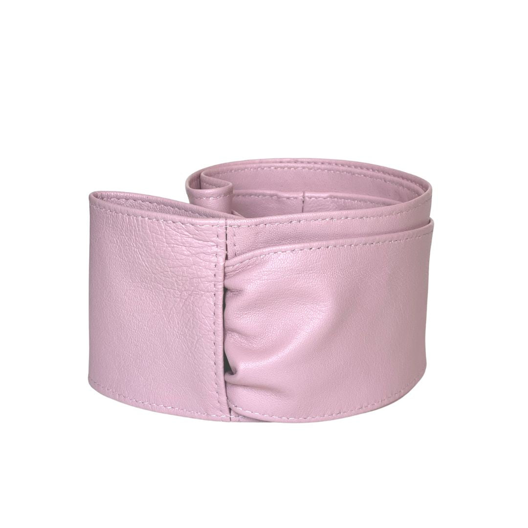 Cinturón piel rosa