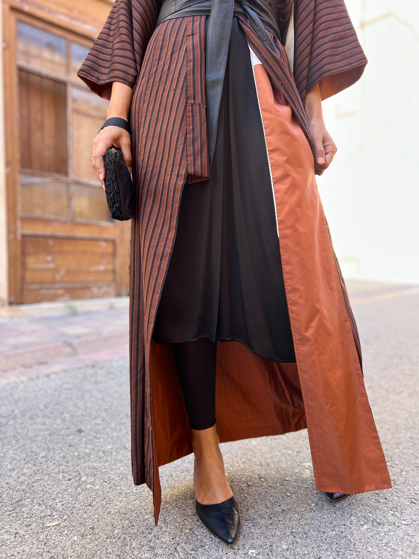 Kimono Coat Brown Aura