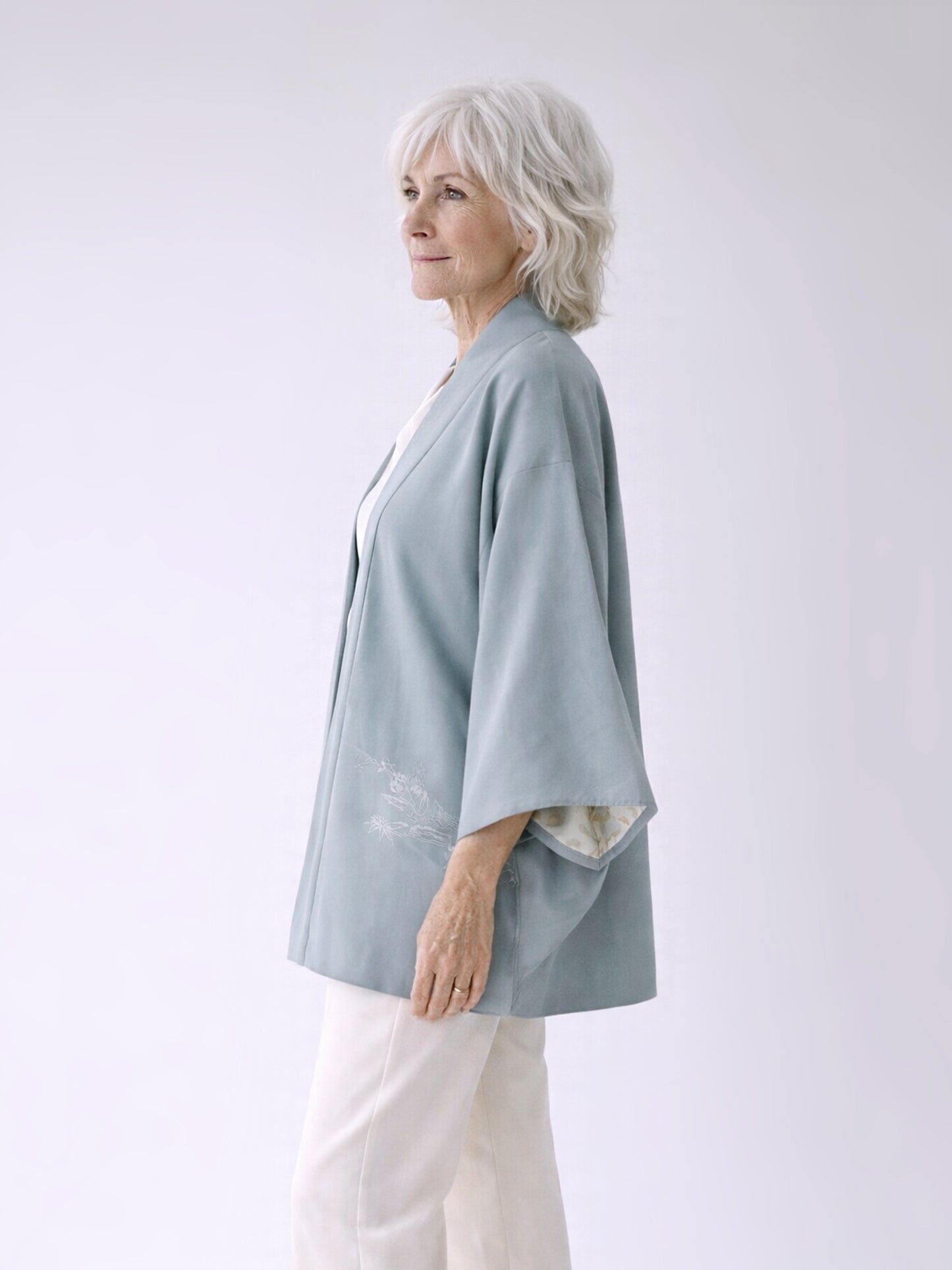 Kimono Jacket Floral Tide