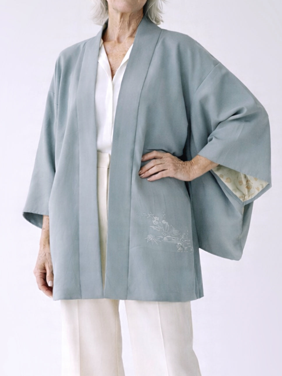 Kimono Jacket Floral Tide