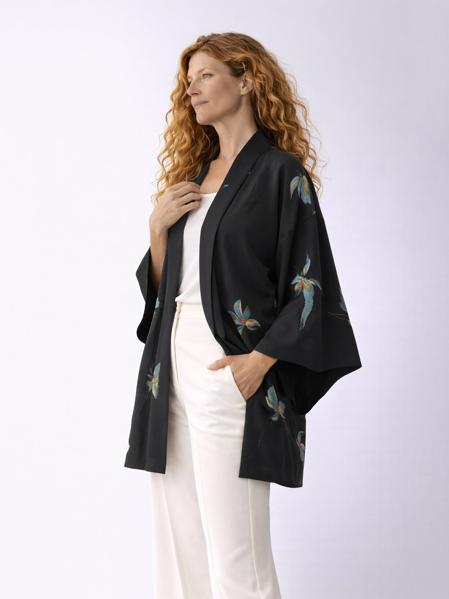 Kimono Jacket night flower