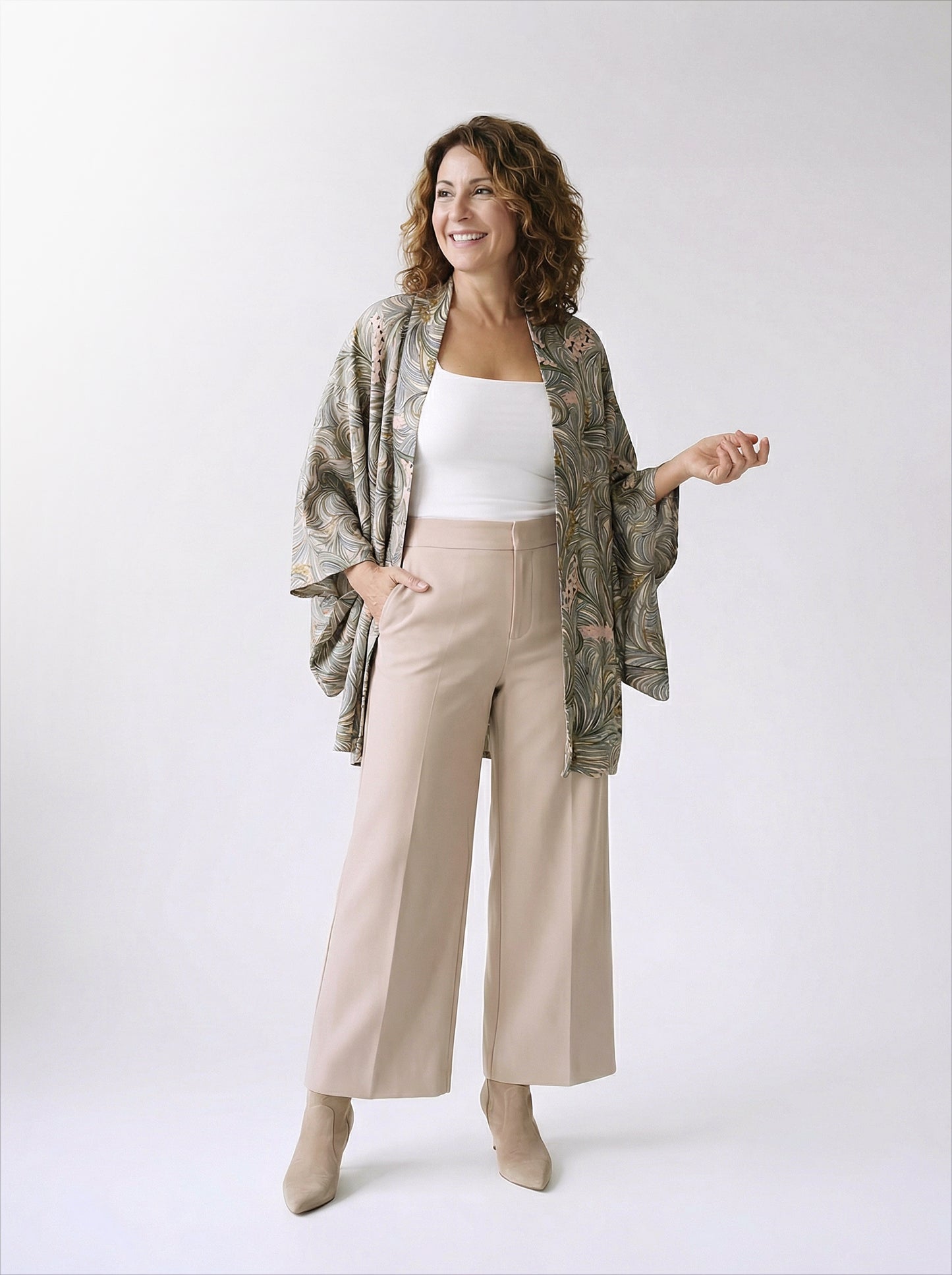 Kimono Jacket Green Jungle Dream