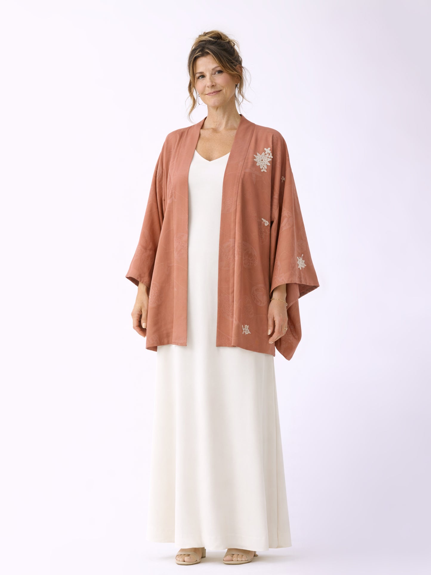 Kimono Jacket Floral Whispers