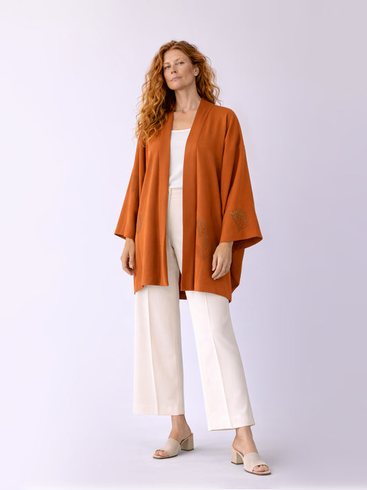 Kimono Jacket Terracotta sand