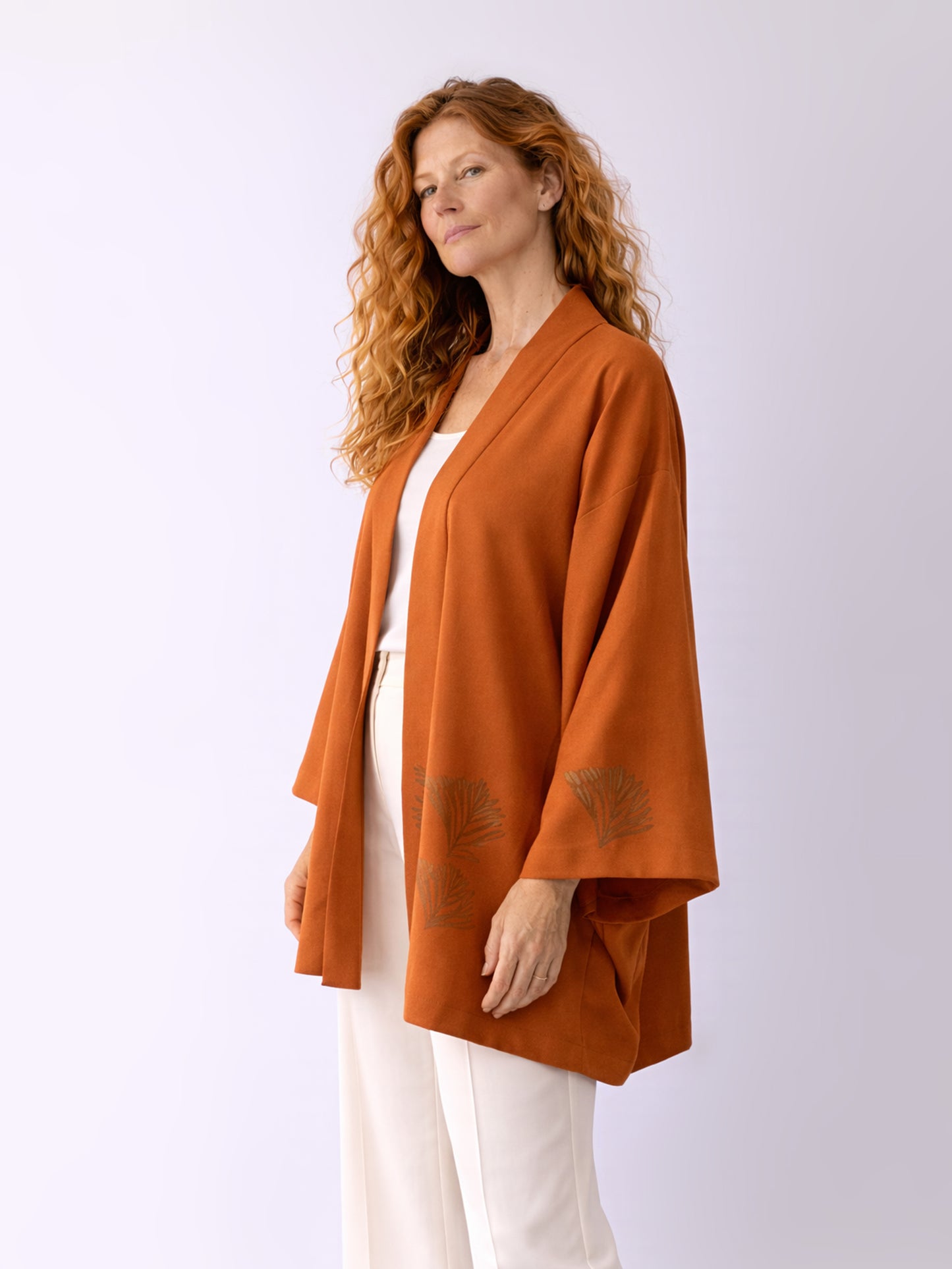 Kimono Jacket Terracotta sand