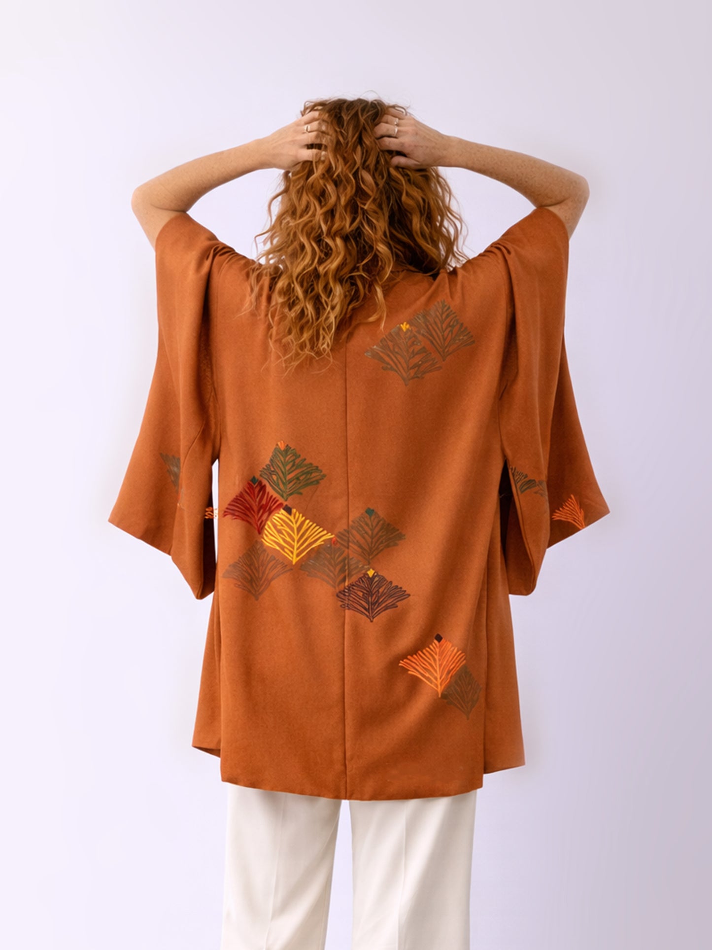 Kimono Jacket Terracotta sand