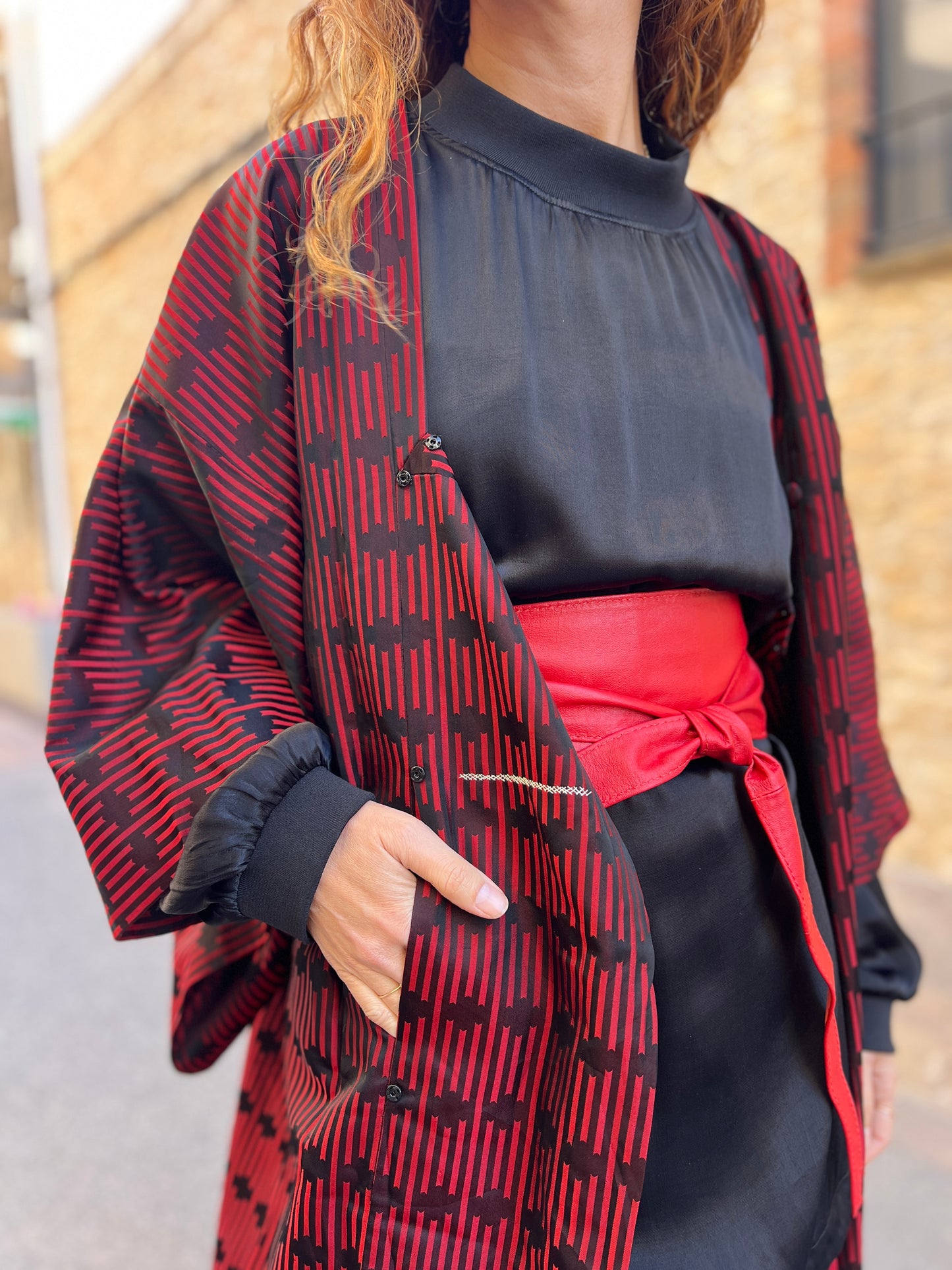 Kimono Coat Essence Scarlet elegance