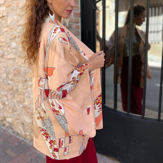 Kimono Jacket Peony Bloom