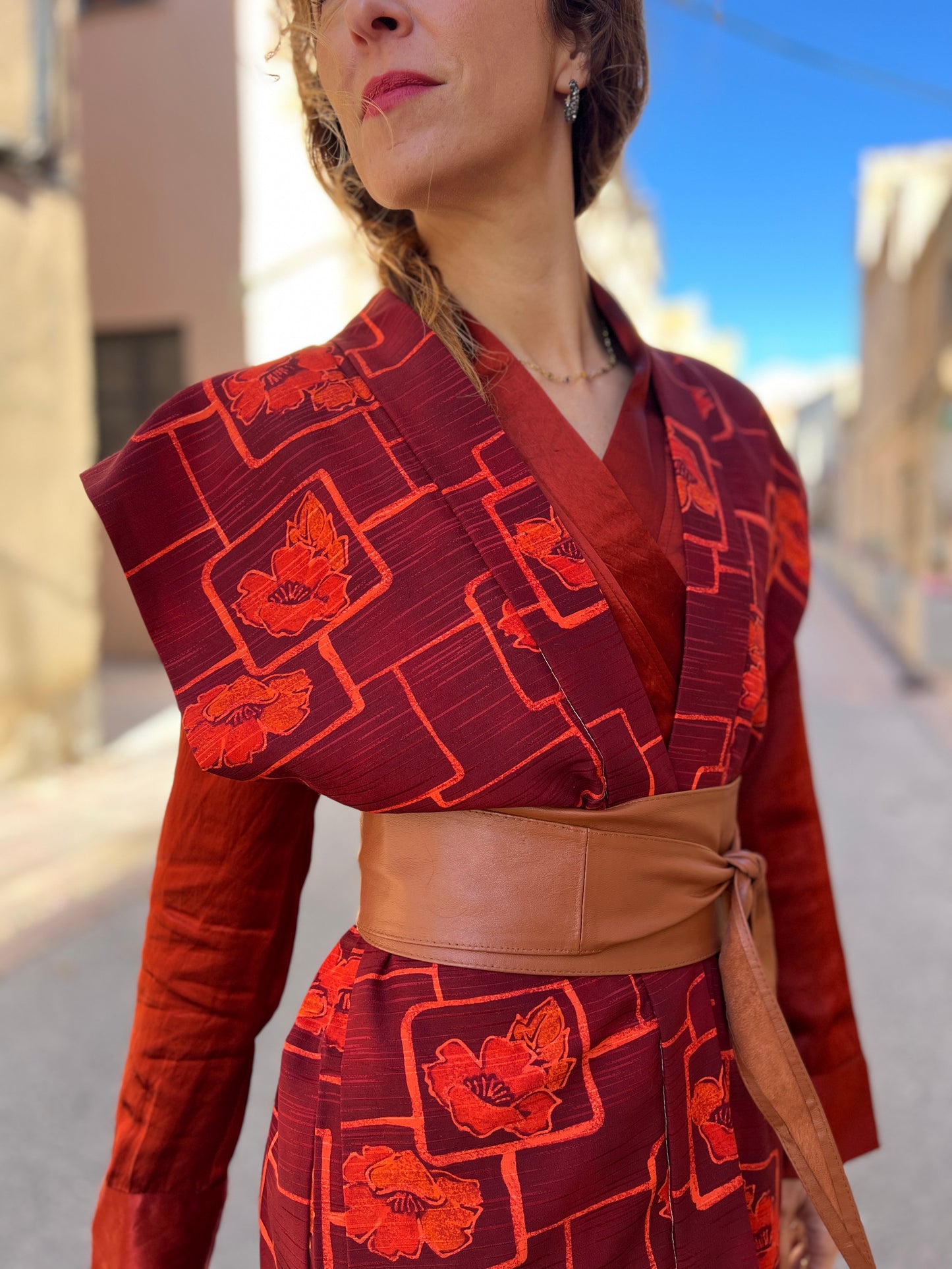 Kimono Jacket Essence Floral Ember