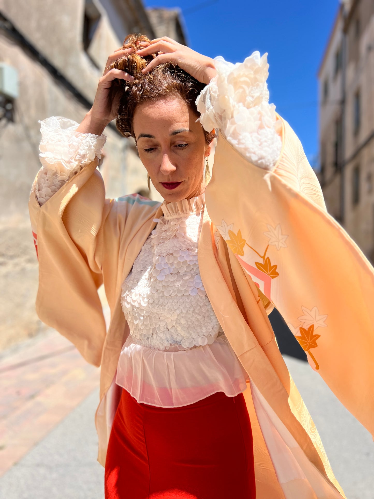 Kimono Coat Hana Blush