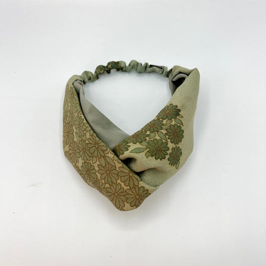 Turbante green flower