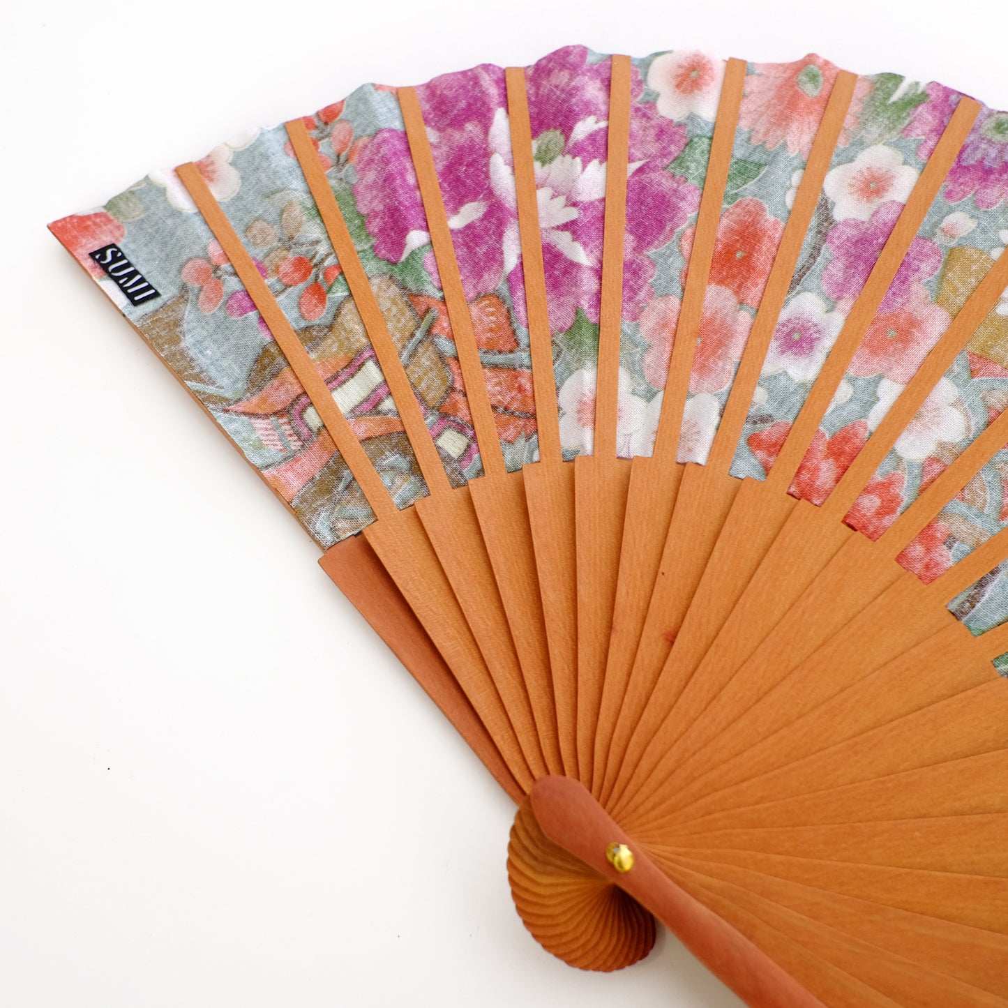 Abanico Tsuru gold