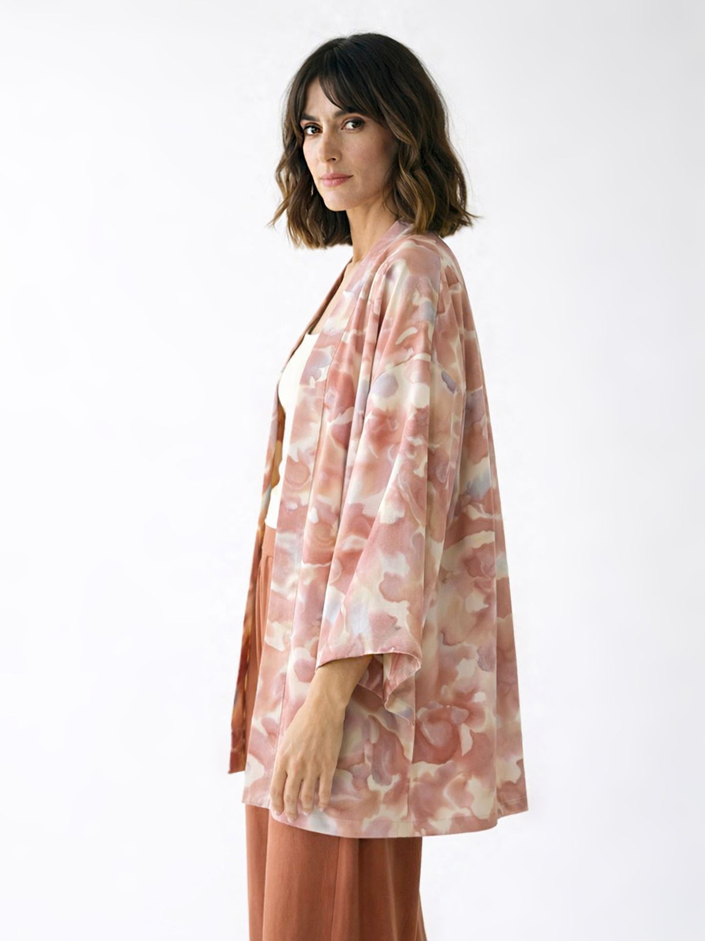 Kimono Jacket pink aquarelle