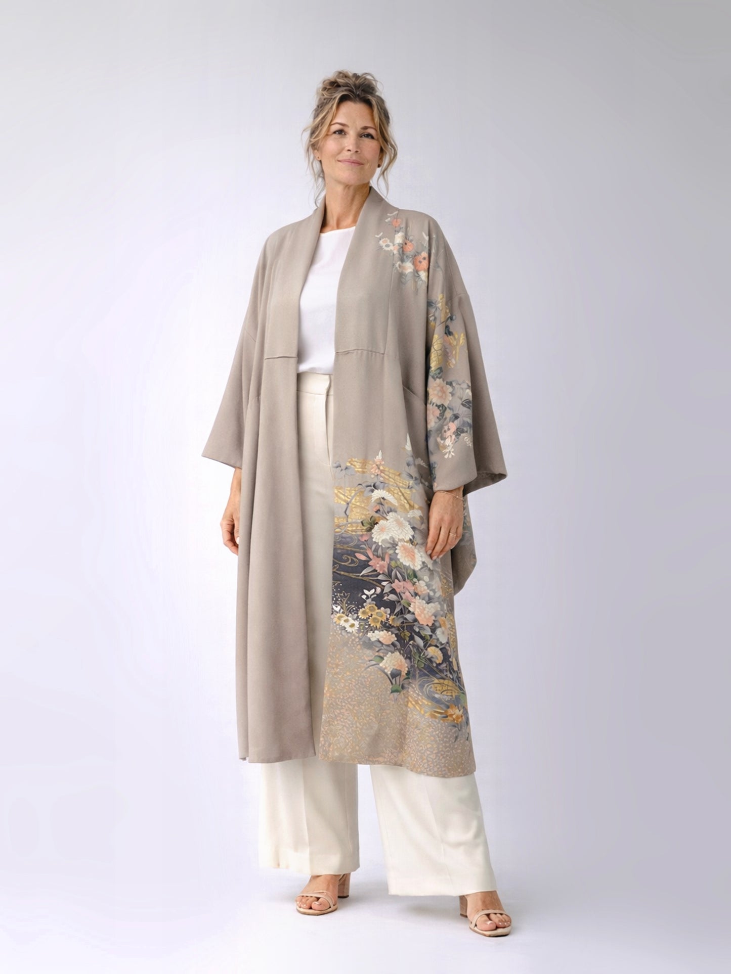 Kimono Jacket Grey Glow